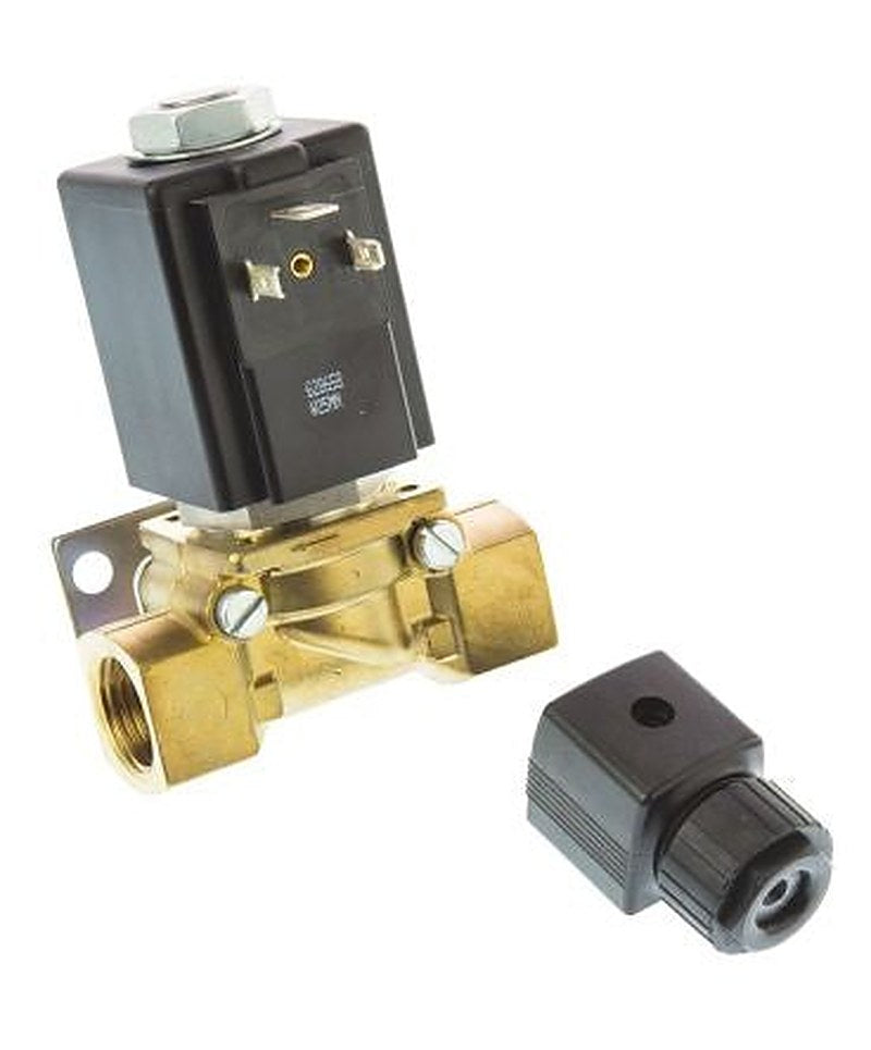 Burkert Solenoid Valve 076551, 2 Port, NC, 230V ac 1/4 in G, 12.7 mm
