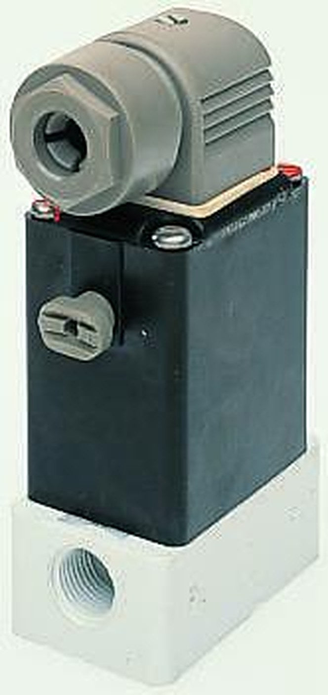 Burkert Solenoid Valve 078557, 3 Port, NO/NC, 110V ac 6.35 mm, 6.35 mm