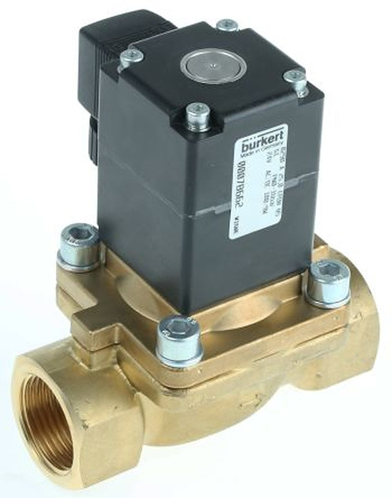Burkert Solenoid Valve 078662, 2 Port, NC, 24V ac/dc, 1 in