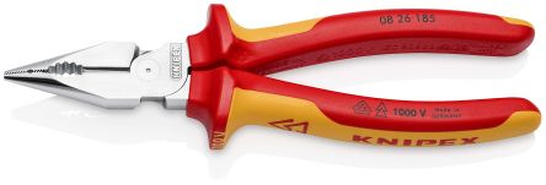 Knipex 26185 1-Piece Nose Plier Pointed, 185 mm Overall VDE/1000V Approved