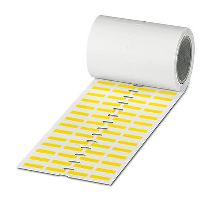 Phoenix Contact Yellow Label, 19 mm Width, 2500 Per Roll Qty, 6 mm