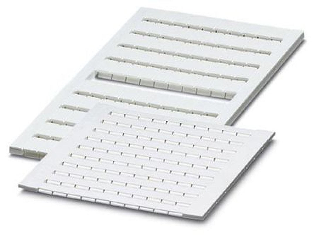 Phoenix Contact, ZBFM 4/WH.LGS:1-100 Polyamide Terminal Marker for use with Terminal Block