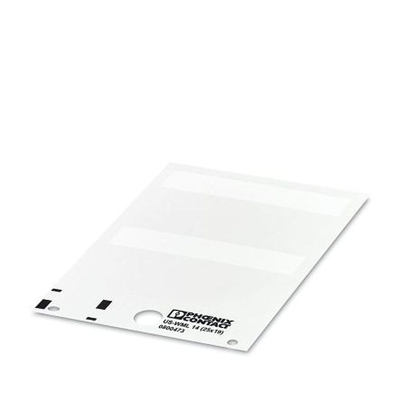 Phoenix Contact US-WML Cable Labels, White, 0800473