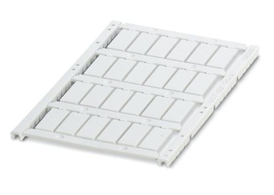 Phoenix Contact, UCT-EM (20X9) Polycarbonate Snap-in Marker for use with BLUEMARK ID COLOR, TOPMARK NEO, BLUEMARK ID,