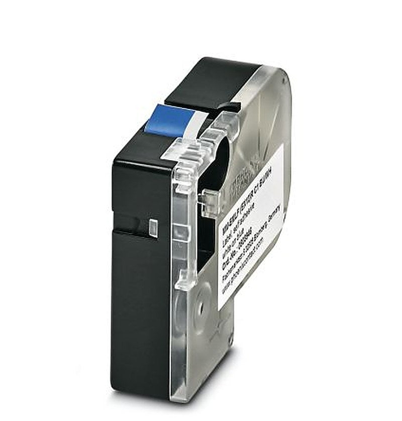 Phoenix Contact White on Blue Label Printer Tape, 8000 mm Length, 12 mm Width, 8 m Label Length, 12 mm Label Width
