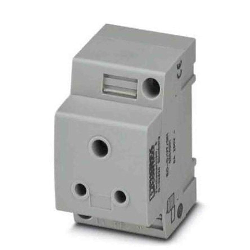 Phoenix Contact Mains Socket Grey, 6A, DIN Rail Polyamide, 250V, Screw