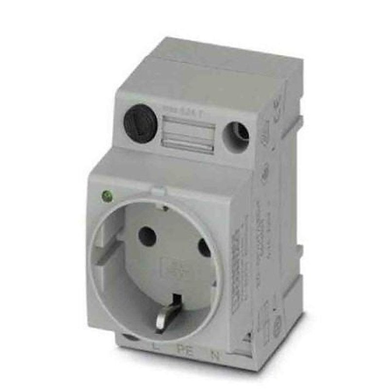 Phoenix Contact Germany Mains Socket Grey, 16A, DIN Rail Polyamide, 250V, Screw