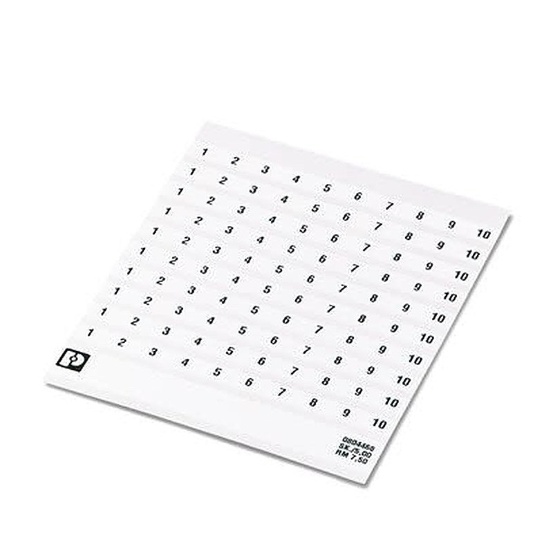 Phoenix Contact, SK Polyester Marker Card for use with Terminal Block