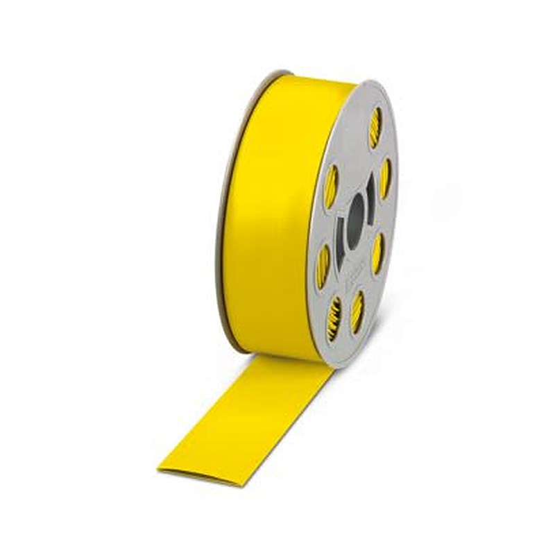 Phoenix Contact Halogen Free Heat Shrink Tubing, Yellow 38.1 mm Sleeve Dia. x 15m Length, 804 Series