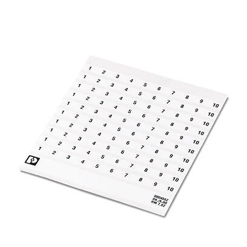 Phoenix Contact, SK Polyester Marker Card for use with Terminal Block