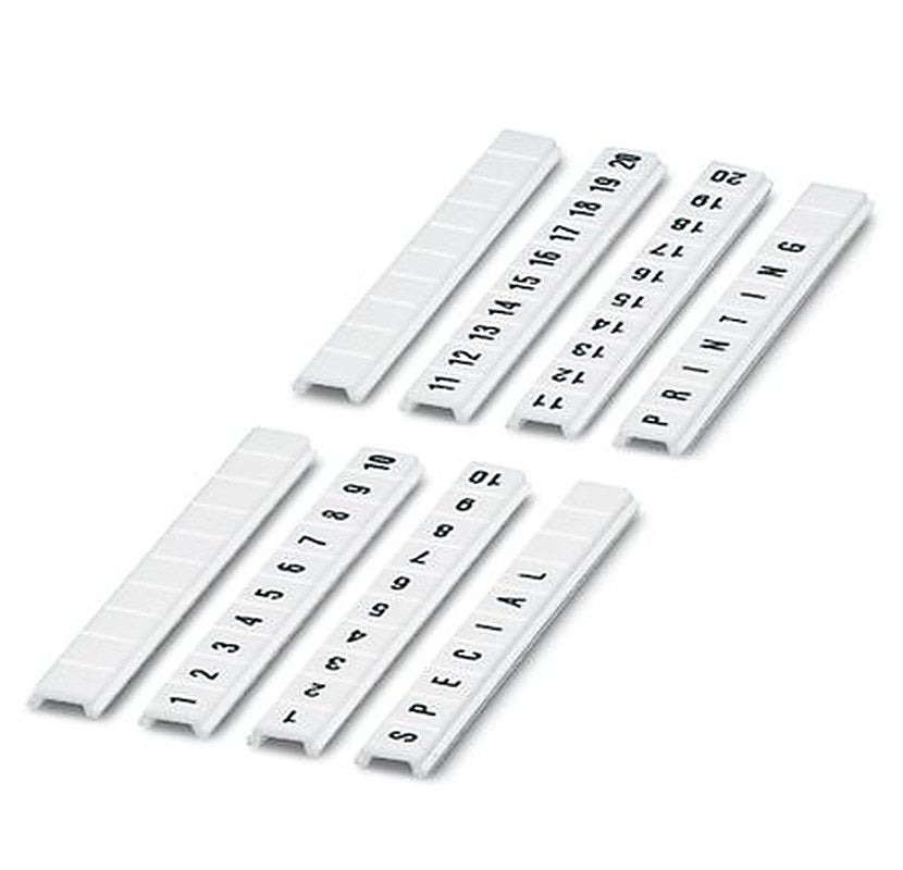 Phoenix Contact, ZBF 5.QR:1-10 Polyamide Marker Strip for use with Terminal Block