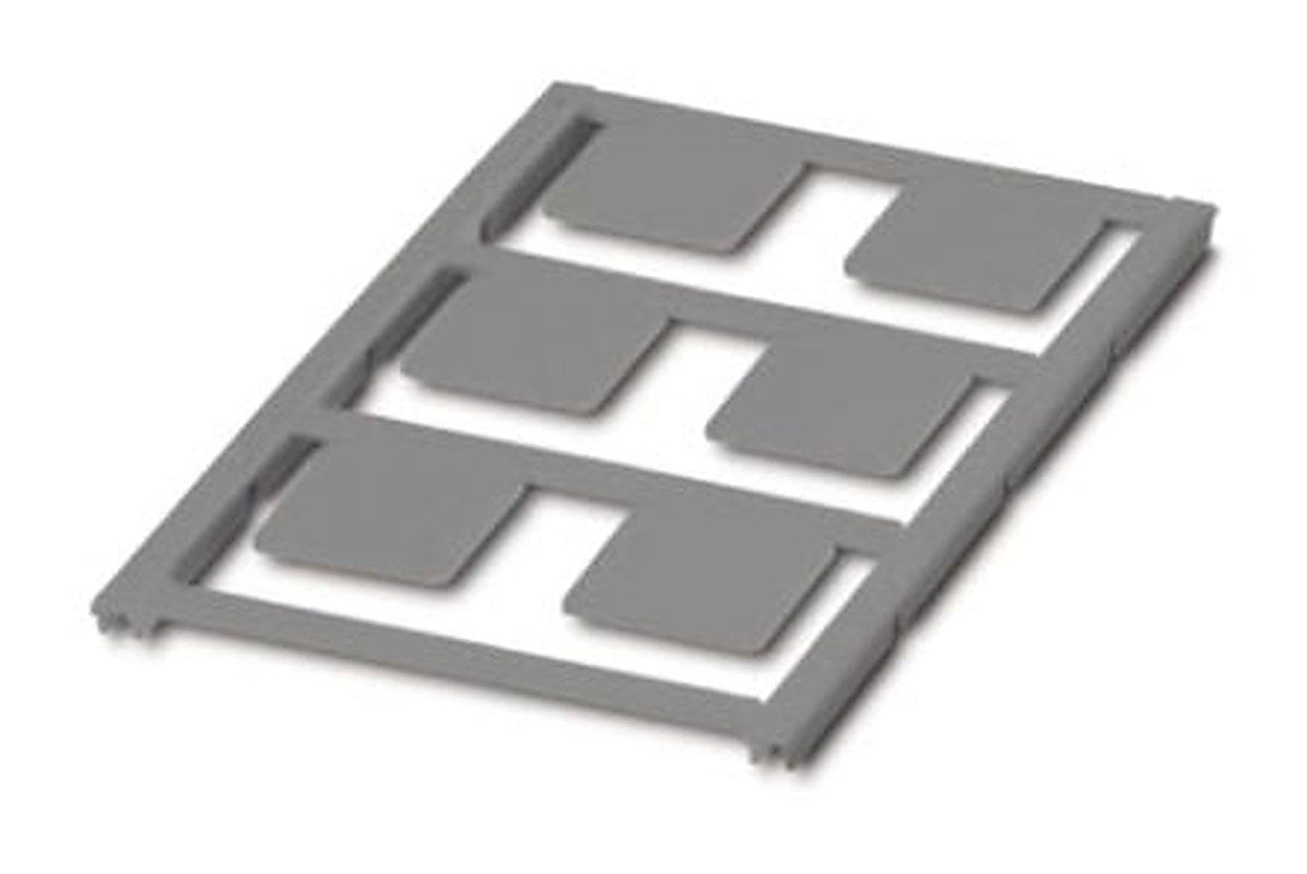 Phoenix Contact Panel Marker, 22 mm Length 0825465 Silver