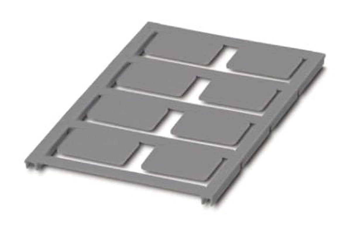 Phoenix Contact Panel Marker, 27 mm Length, 0.5 mm Height 0825477 Silver
