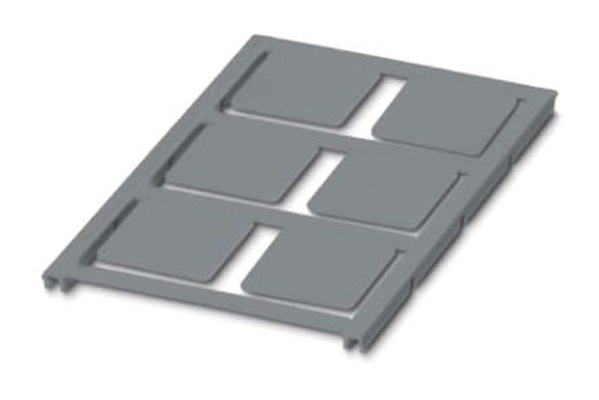 Phoenix Contact Panel Marker, 27 mm Length 0825483 Silver