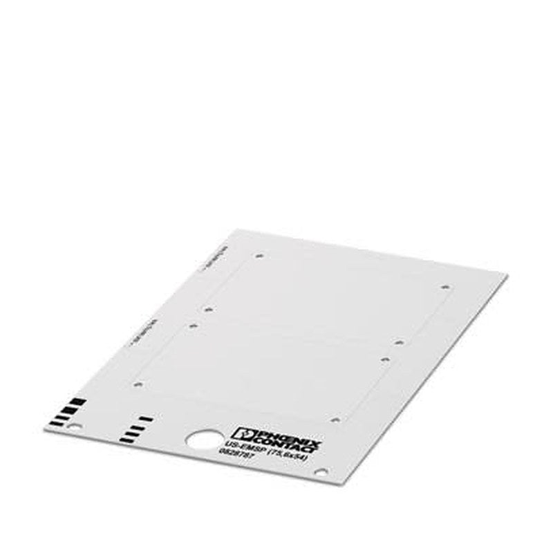 Phoenix Contact, US-EMSP Polyvinyl Chloride Terminal Marker for use with BLUEMARK ID, BLUEMARK ID COLOR, THERMOMARK
