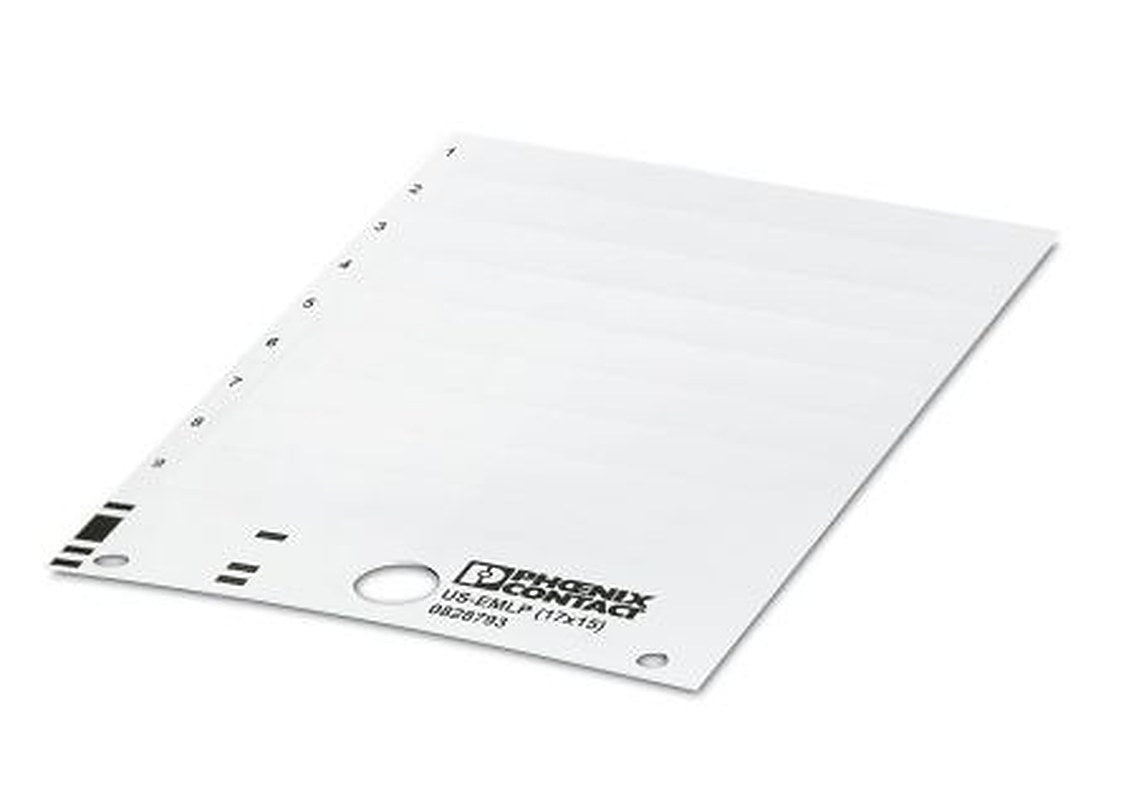 Phoenix Contact, UC-EMLP (17X15) Polyvinyl Chloride Device Marking