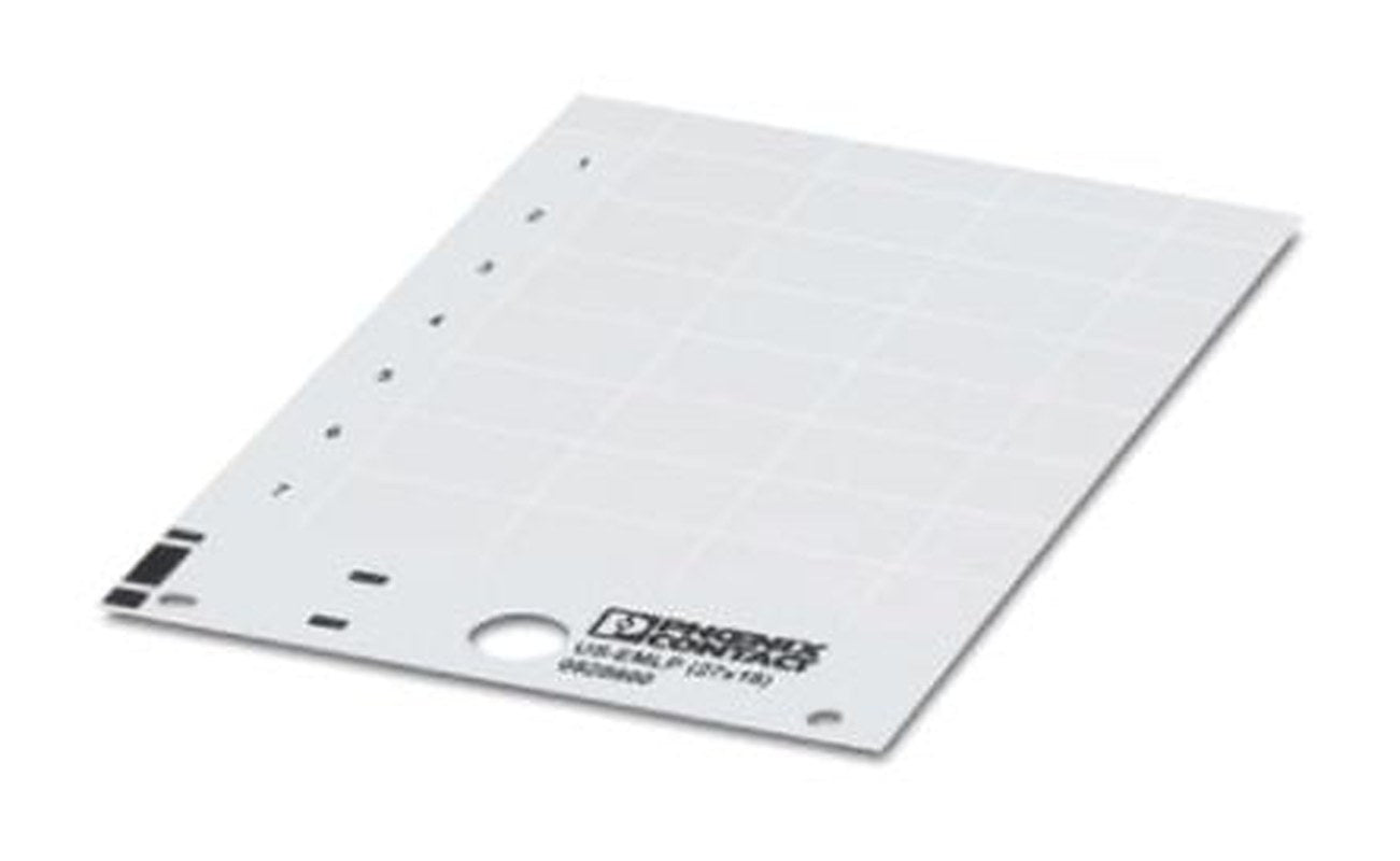 Phoenix Contact Panel Marker, 21.8 mm Length, 0.5 mm Height 0828796 White