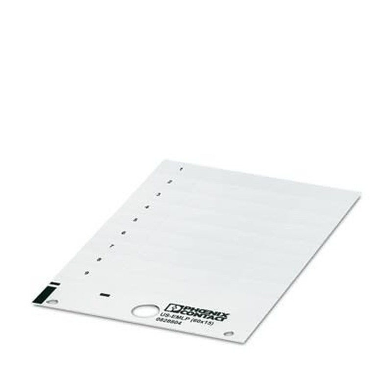 Phoenix Contact White on White Cable Labels, 15 mm Length, 60 mm Width, 14.9 mm Label Length, 59.7 mm Label Width