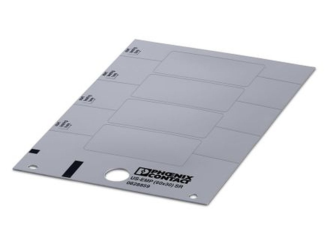 Phoenix Contact, US-EMP (60X30) SR Plastic Terminal Block Marker for use with Terminal Block