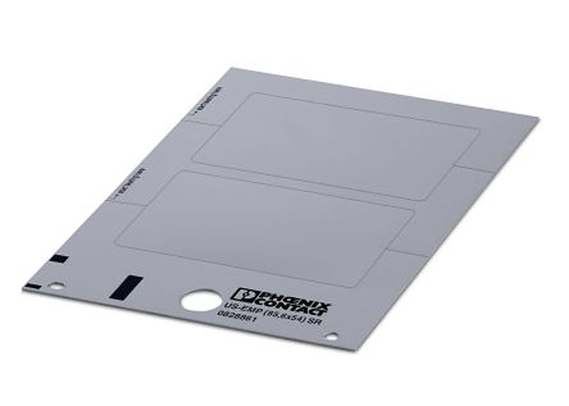 Phoenix Contact, US-EMP (85.6X54) SR Plastic Terminal Block Marker for use with Terminal Block