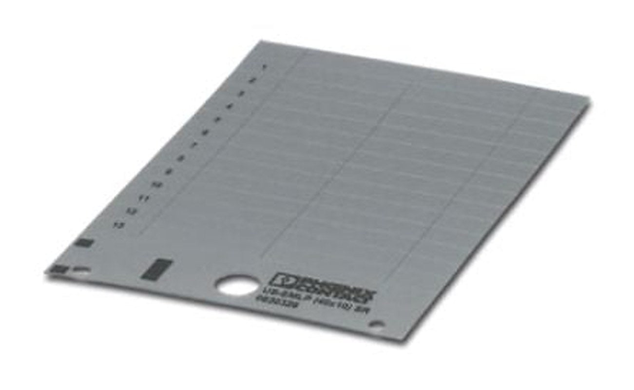 Phoenix Contact Panel Marker, 11 mm Length, 0.5 mm Height 0828872 Silver