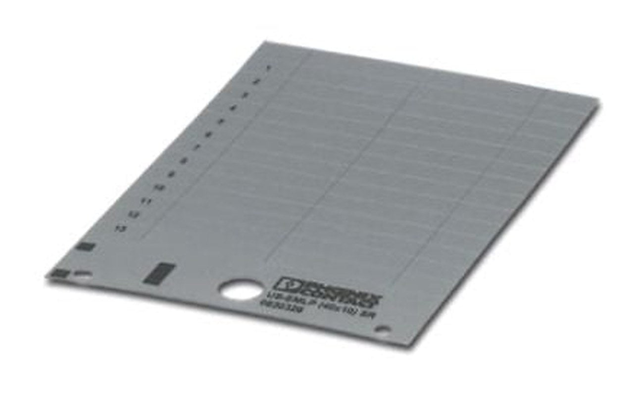 Phoenix Contact Panel Marker, 59.7 mm Length, 0.5 mm Height 0828904 Silver