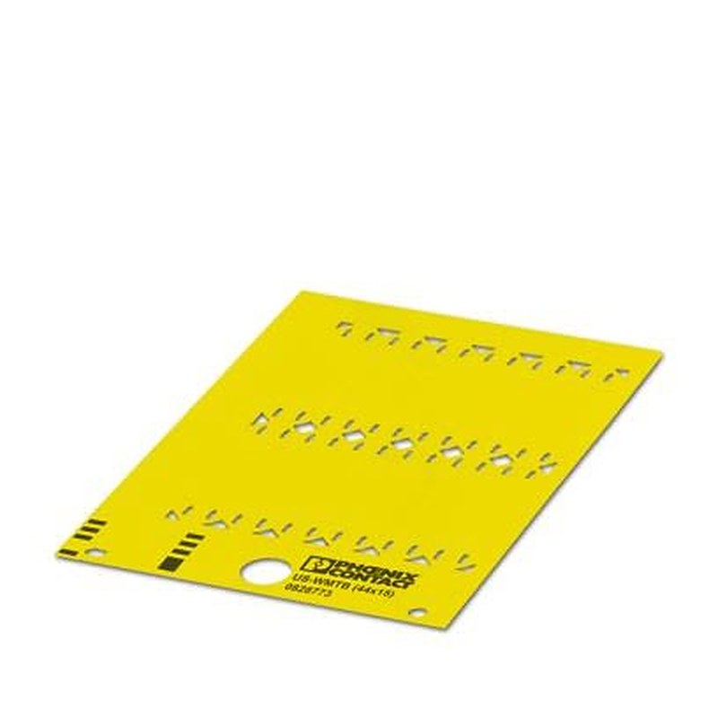 Phoenix Contact US-WMTB Cable Marker, Yellow, Pre-printed "0", 0828960 Flammability rating according to UL 94 V2