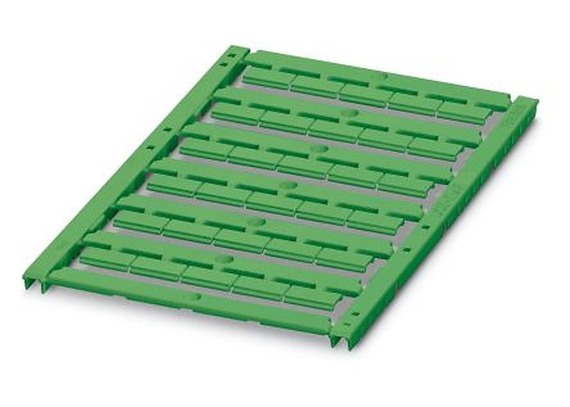 Phoenix Contact, UCT-TMF 12 GN Polycarbonate Marker Label for use with Terminal Block