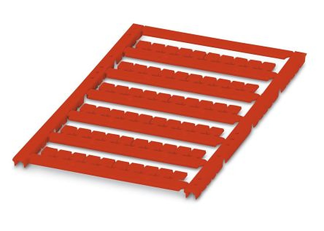Phoenix Contact, UCT1-TMF 6 RD Polycarbonate Marker Label for use with Terminal Block