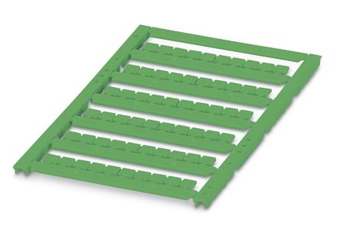 Phoenix Contact, UCT1-TMF 6 GN Polycarbonate Marker Label for use with Terminal Block