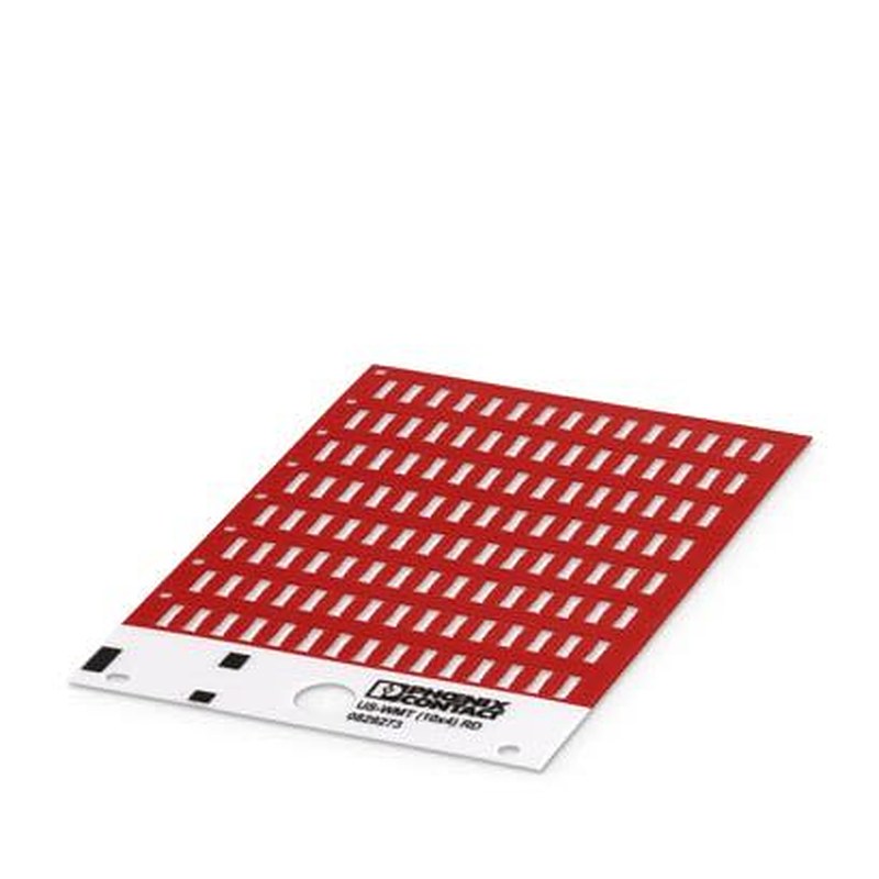 Phoenix Contact US-WMT Cable Marker, Red, Pre-printed "0", 0829273 Flammability rating according to UL 94 V2