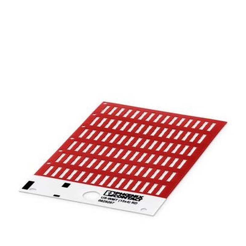 Phoenix Contact US-WMT Cable Marker, Red, 0829287 Flammability rating UL 94 V-0, UL 94 V-0