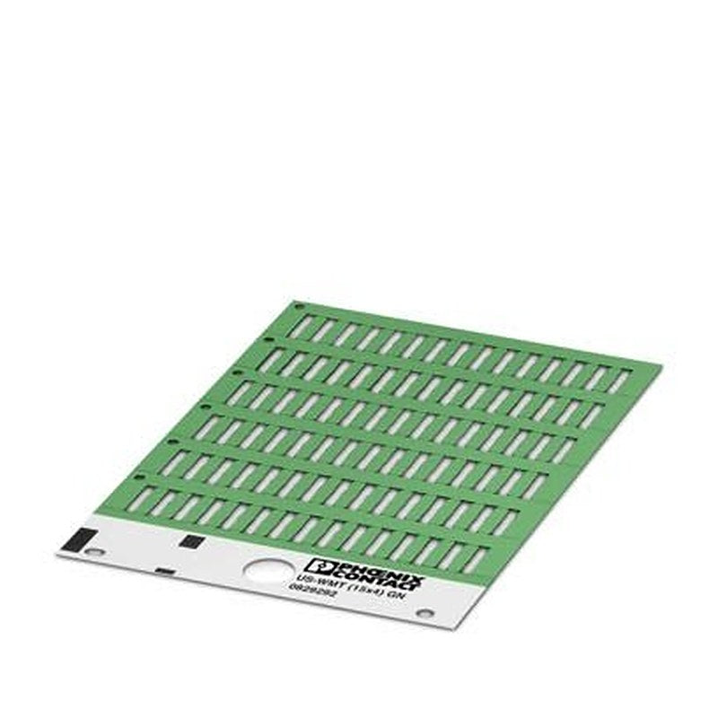 Phoenix Contact US-WMT Cable Marker, Green, Pre-printed "0", 0829292 Flammability rating according to UL 94 V2