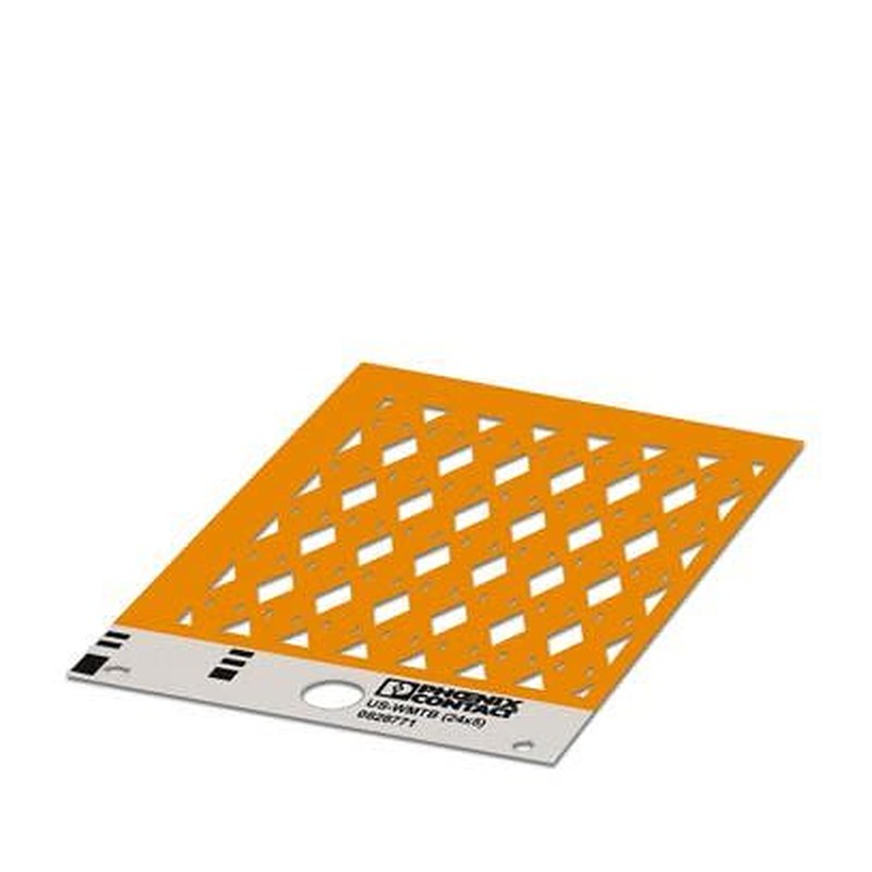 Phoenix Contact US-WMTB Cable Marker, Orange, Pre-printed "0", 0829321 Flammability rating according to UL 94 V2
