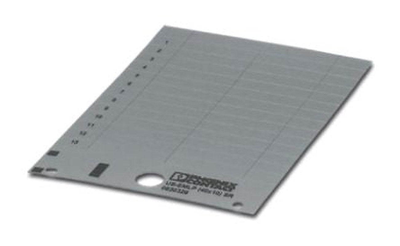 Phoenix Contact Panel Marker, 34.65 mm Length, 0.5 mm Height 0829430 Silver