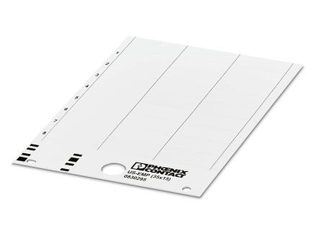 Phoenix Contact, US-EMP Plastic Terminal Block Marker for use with Terminal Block