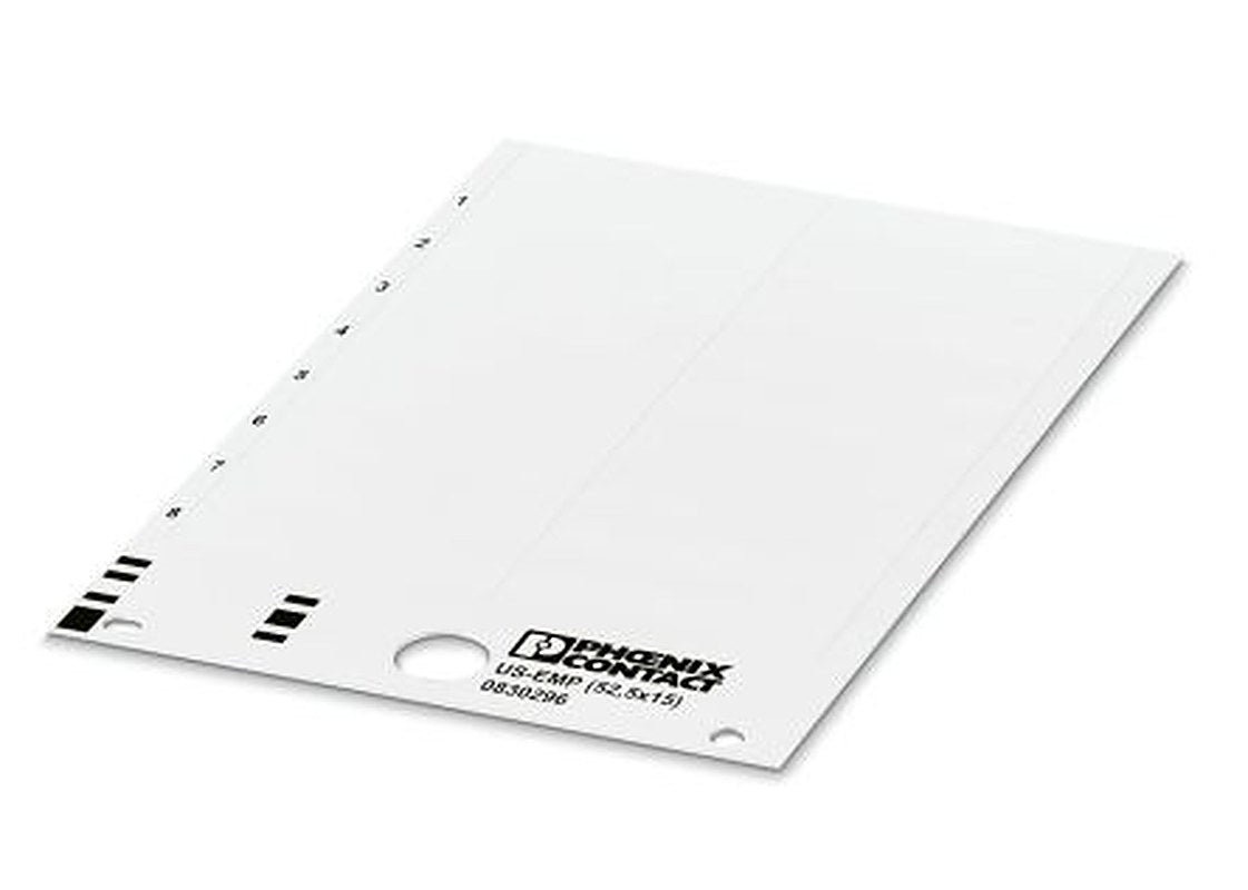 Phoenix Contact, US-EMP Plastic Terminal Block Marker for use with Terminal Block