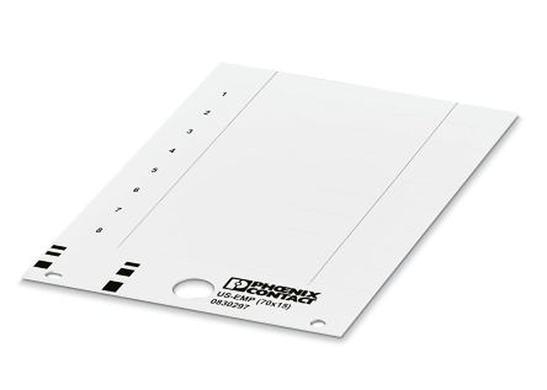 Phoenix Contact, US-EMP Plastic Terminal Block Marker for use with Terminal Block