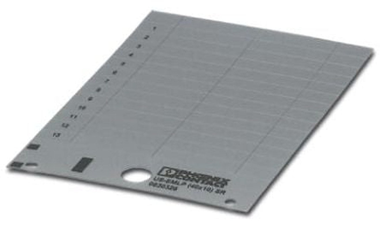Phoenix Contact Panel Marker, 135 mm Length, 0.5 mm Height 0830306 Silver