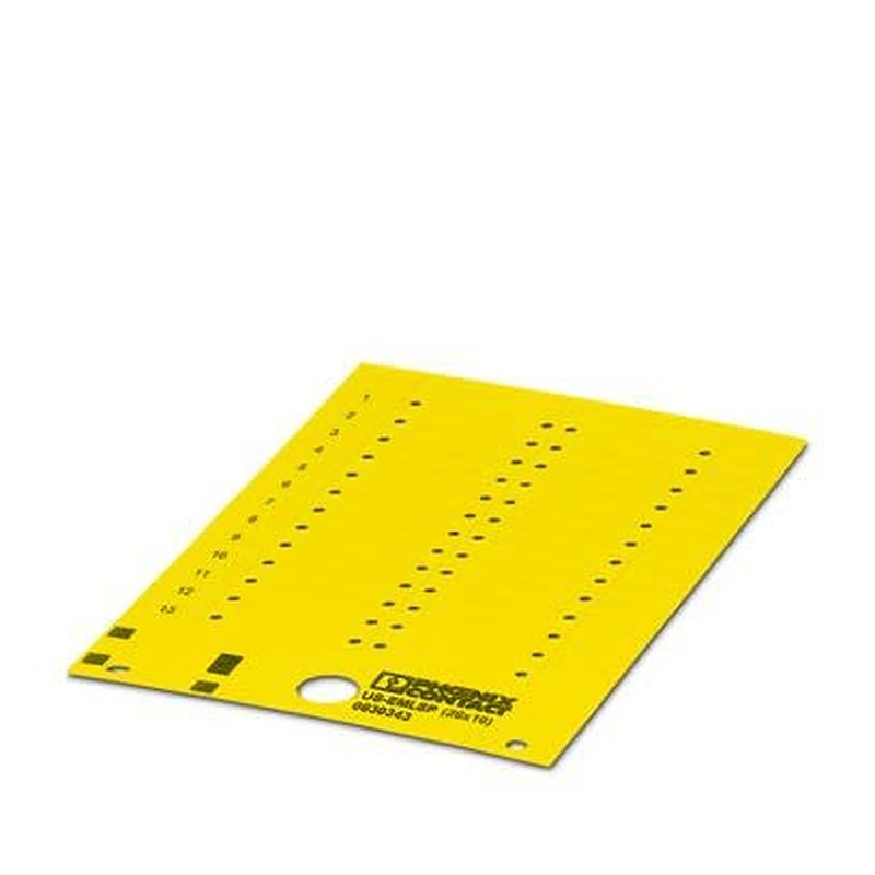 Phoenix Contact, US-EMLSP Polyvinyl Chloride Marker Card for use with Terminal Block