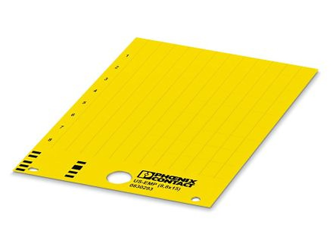 Phoenix Contact, US-EMP Plastic Terminal Block Marker for use with Terminal Block