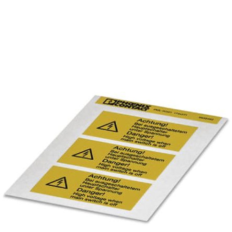 Phoenix Contact Panel Marker, 37 mm Length, 37 mm Height 0830462 Black, Yellow