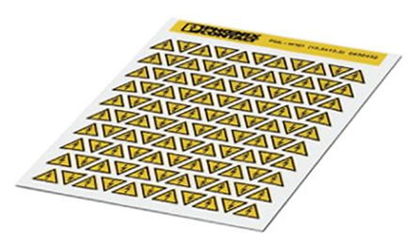 Phoenix Contact Panel Marker, 12.5 mm Length 0830483 Yellow
