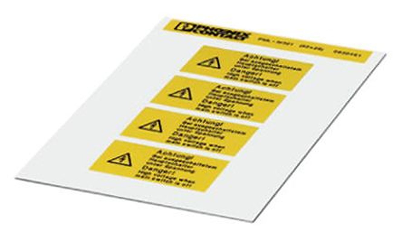 Phoenix Contact Panel Marker, 26 mm Length 0830512 Yellow