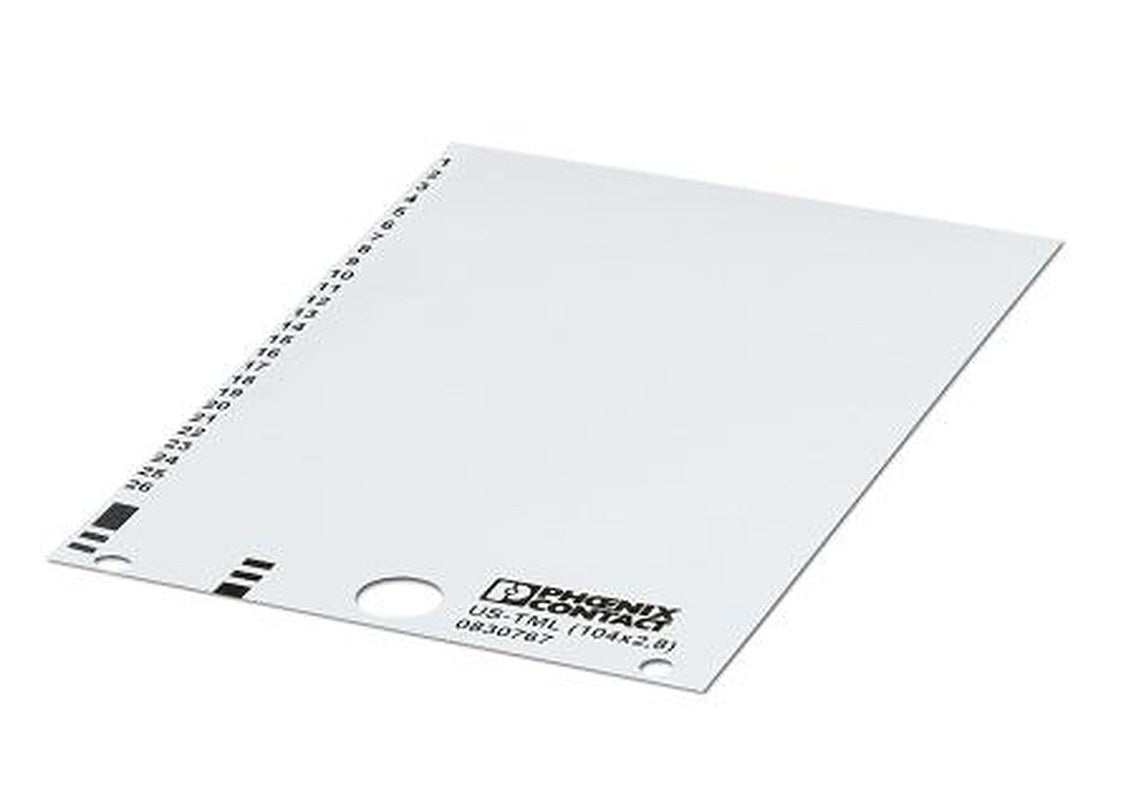 Phoenix Contact, US-TML (104X2.8) Polyester Marker Label for use with Terminal Block