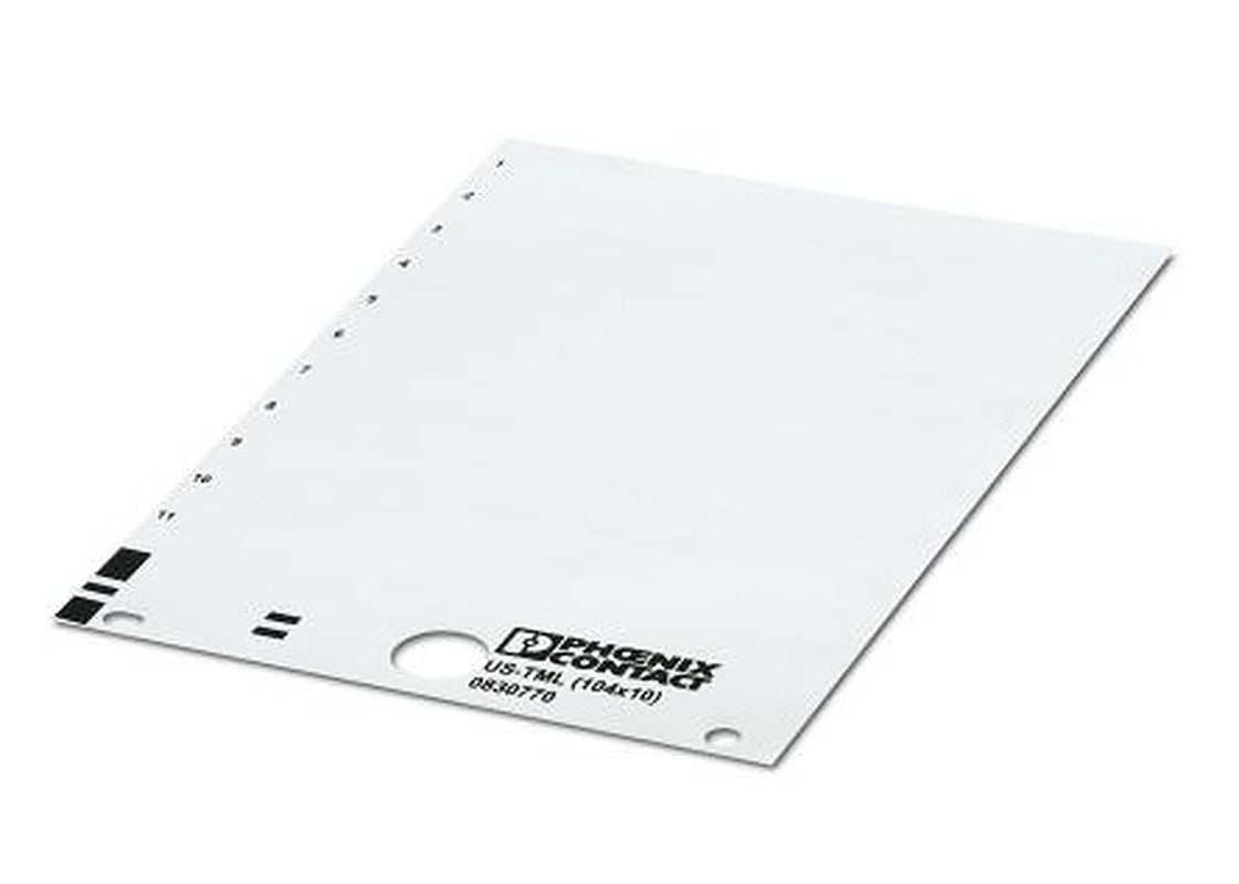 Phoenix Contact, US-TML (104X10) Polyester Marker Label for use with Terminal Block