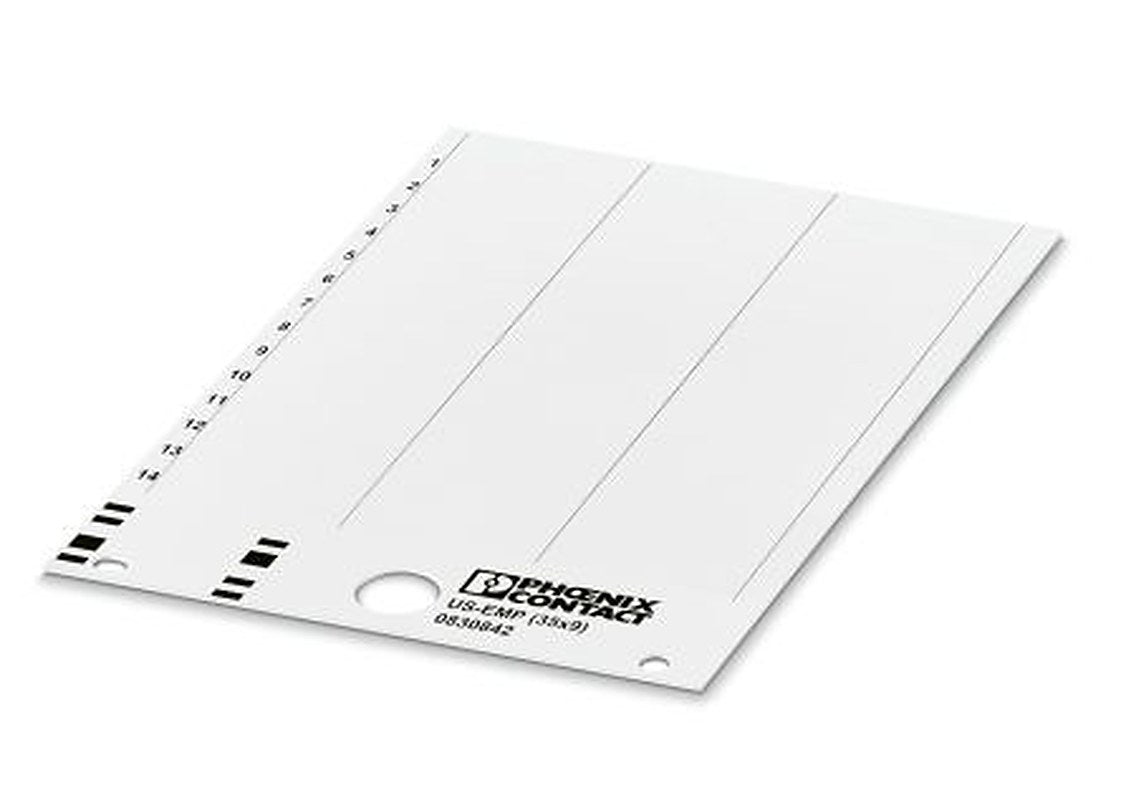 Phoenix Contact, US-EMP (35X9) Plastic Terminal Block Marker for use with Terminal Block