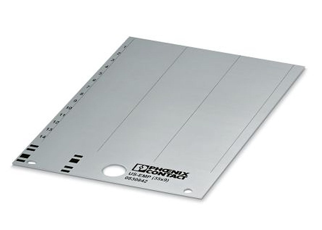 Phoenix Contact, US-EMP (35X9) SR Plastic Terminal Block Marker for use with Terminal Block