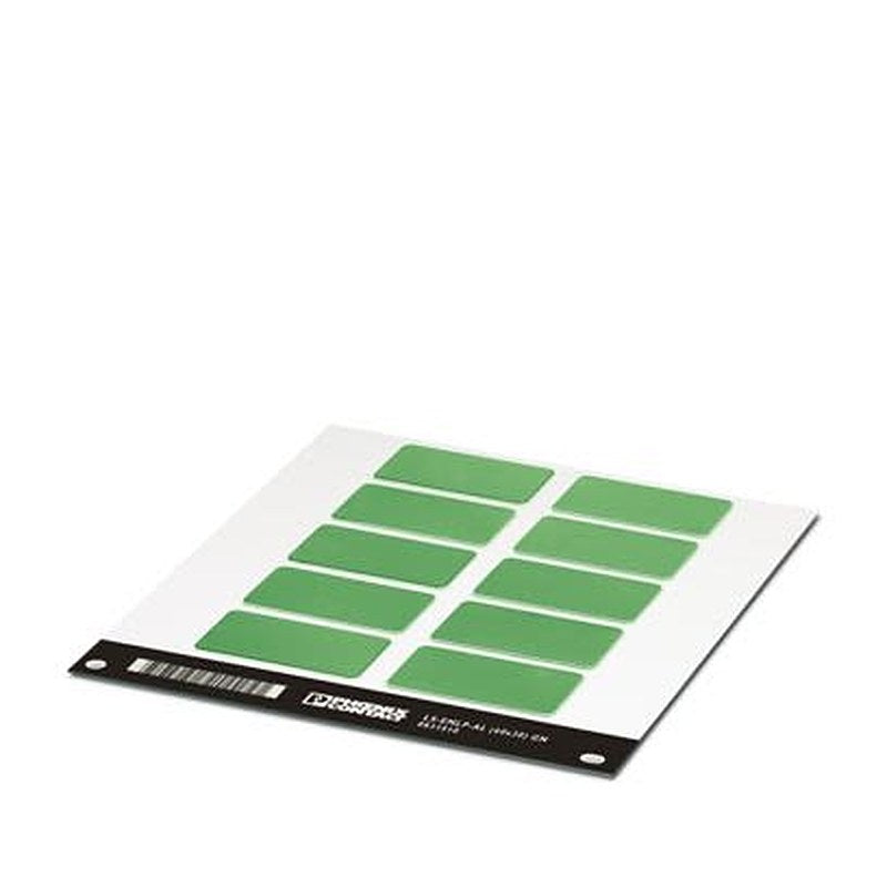 Phoenix Contact Panel Marking, 29.8 mm Length, 3 mm Height 0831610 Green