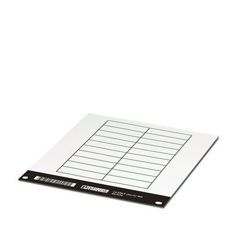 Phoenix Contact Panel Marking, 15 mm Length, 15 mm Height 0831696 White